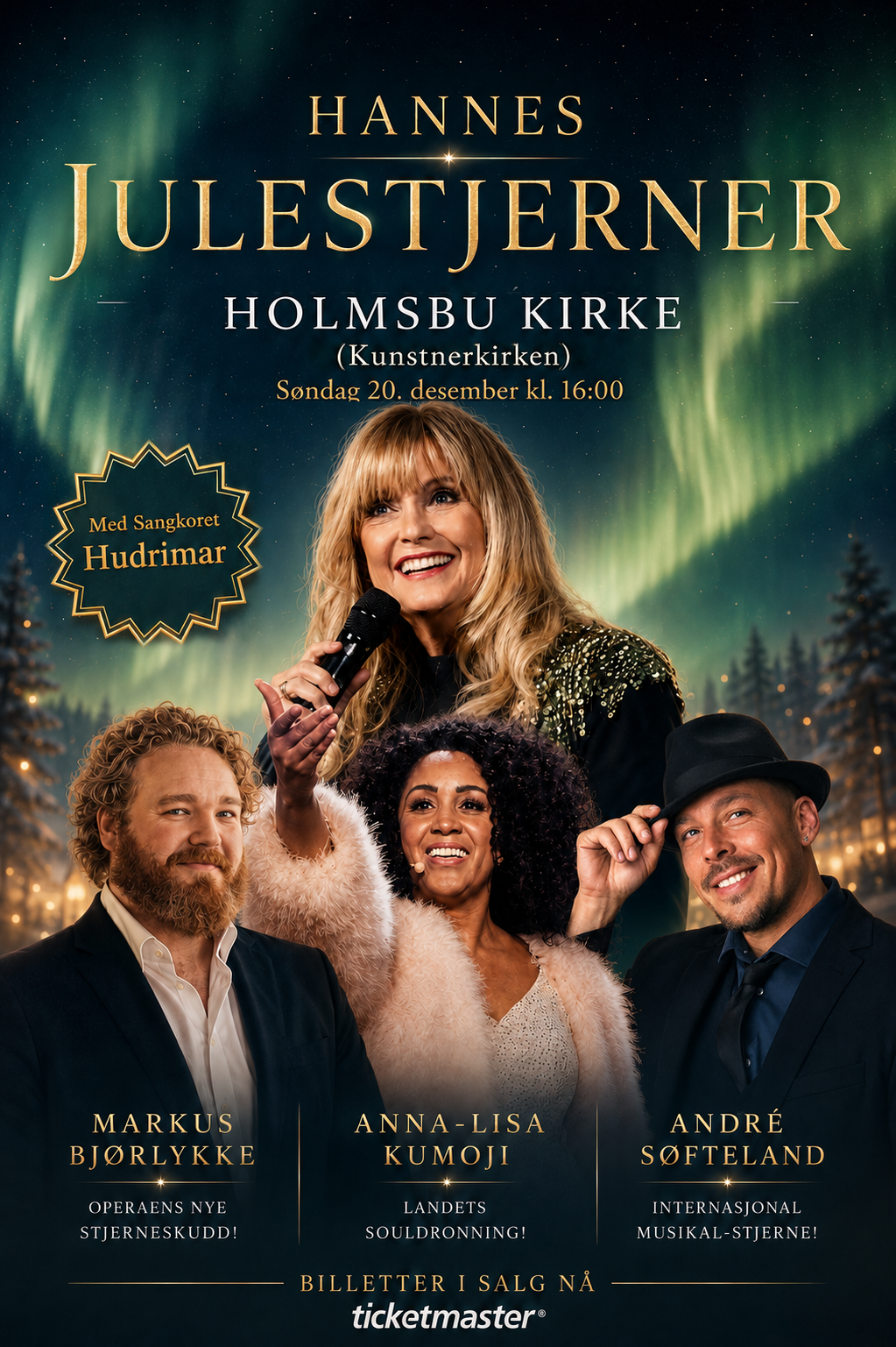 Julekonserten 2026: ‘Hannes julestjerner’, Holmsbu kirke, 20. desember kl. 16.00
